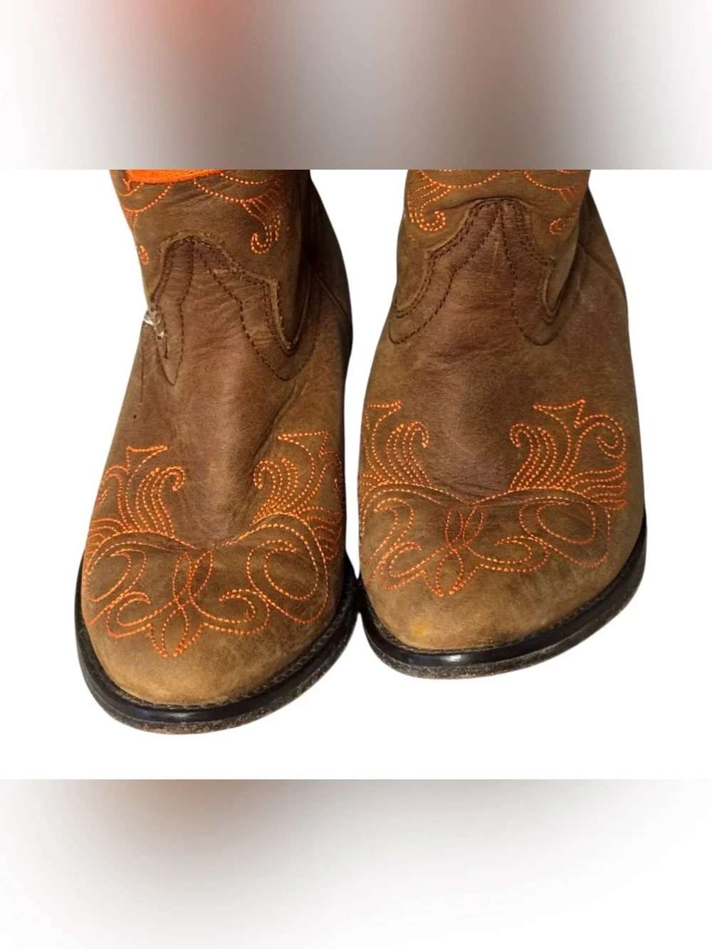Someday university of Tennessee Youth Size 13 Brown Western Cowboy Boots